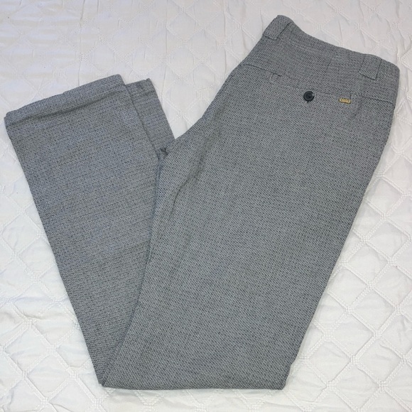 cks Pants - CKS Women’s W32L32.25” tweed like Gray cotton blend Trousers